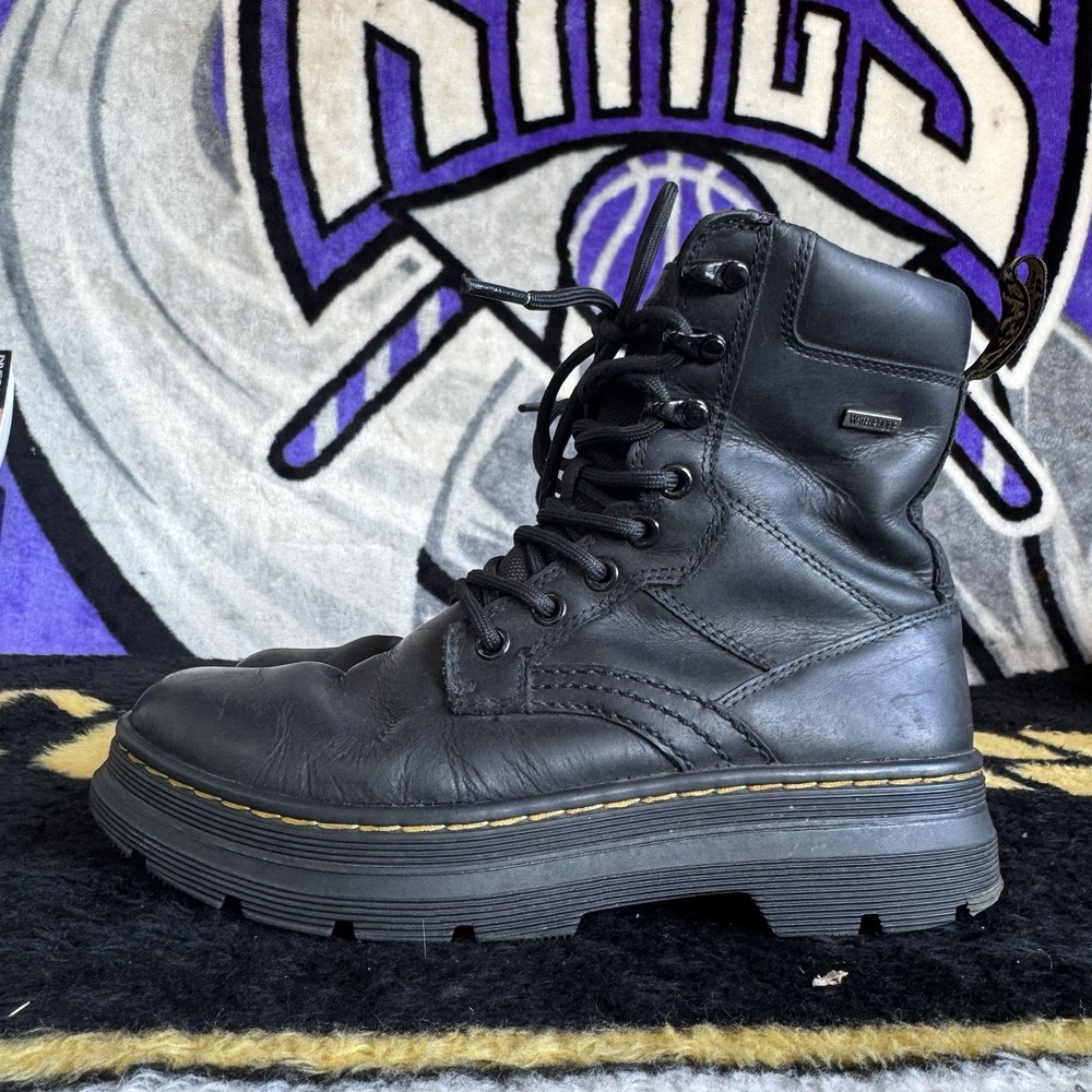 Size M5/W6 - Dr Martens Iowa WP Poly Combat Boot Mens Blk